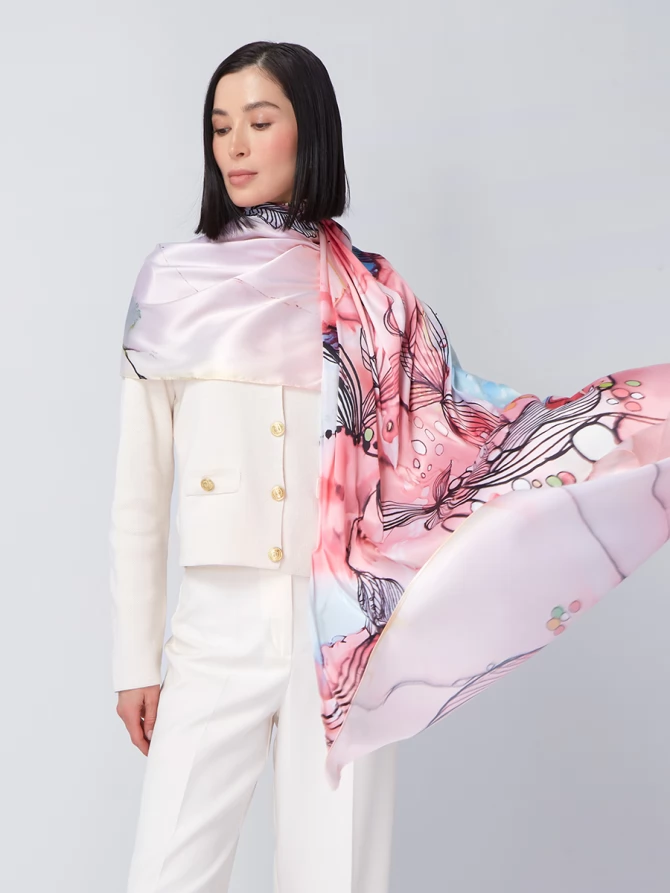 Палантин женский KSH16-1453-1