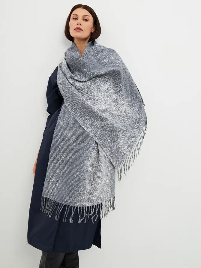 Двусторонний палантин с градиентом