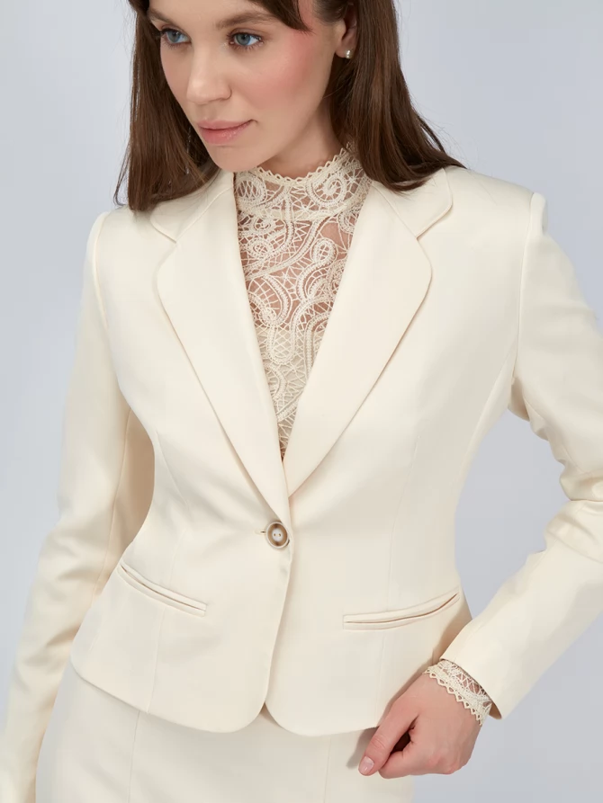 Жакет укороченный  OD-823-1 бежевый