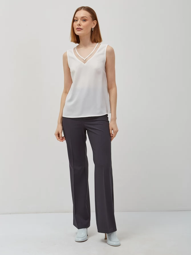 Брюки-клеш  OD-822-1 серый