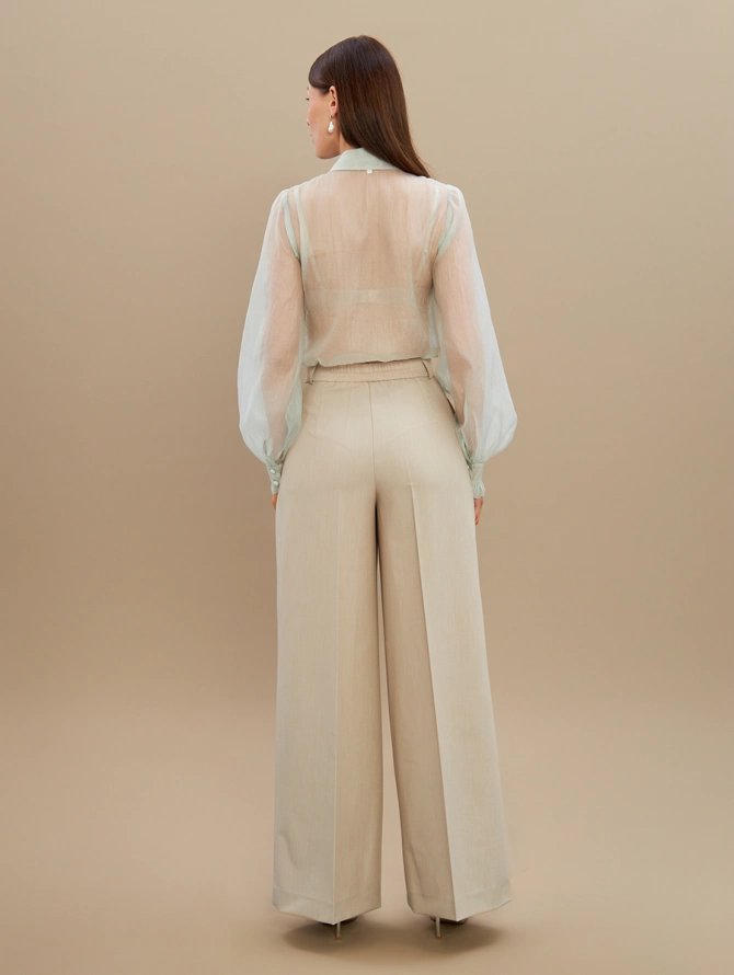 Брюки из костюмной ткани OD-922-3 бежевый