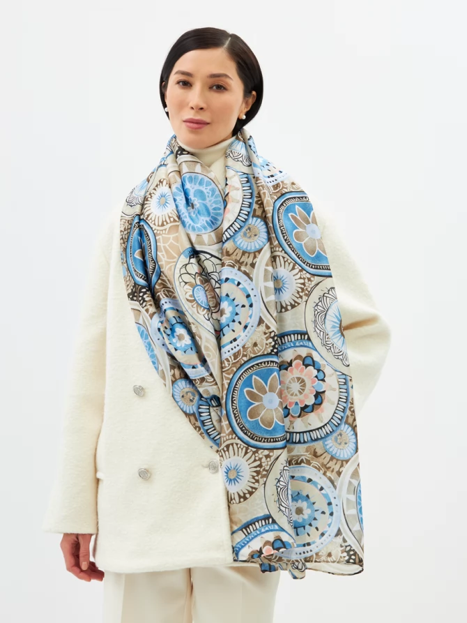 Палантин женский арт-деко двусторонний