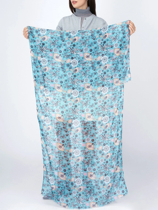 Палантин с арт-деко рисунком