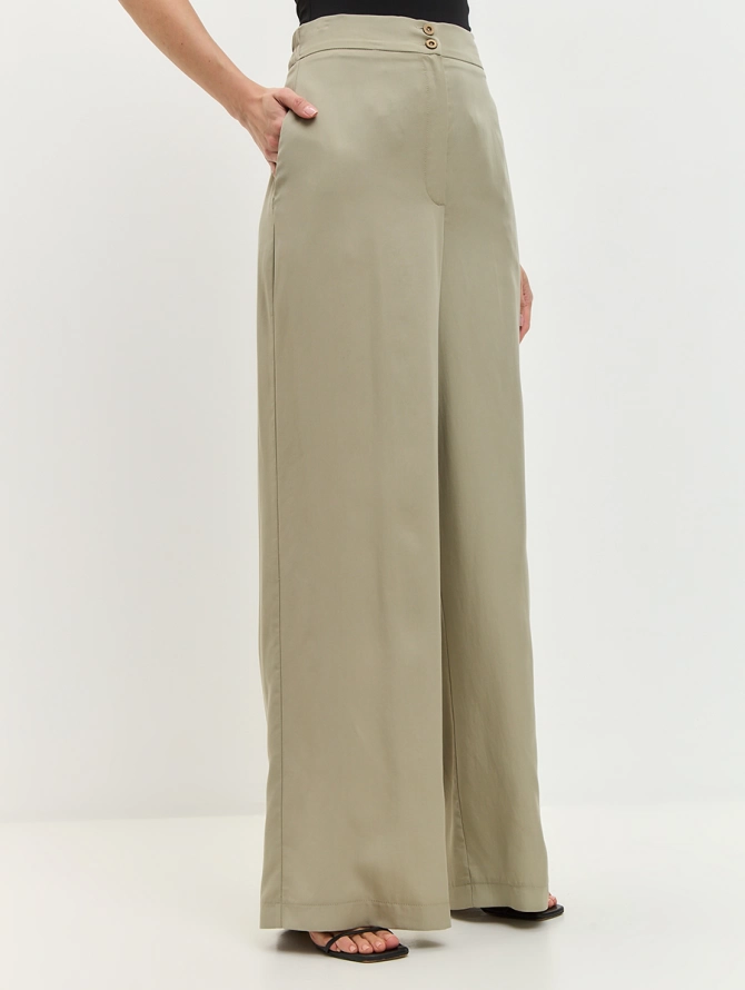 Брюки палаццо  OD-818-2 олива