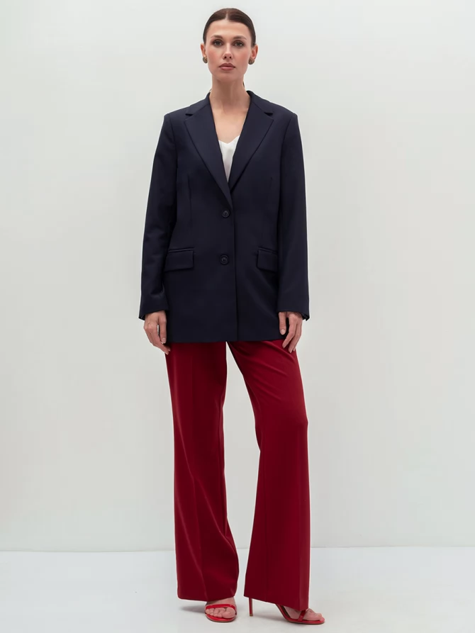 Жакет длинный OD-839-3 т.синий