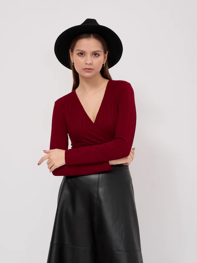 Боди в рубчик