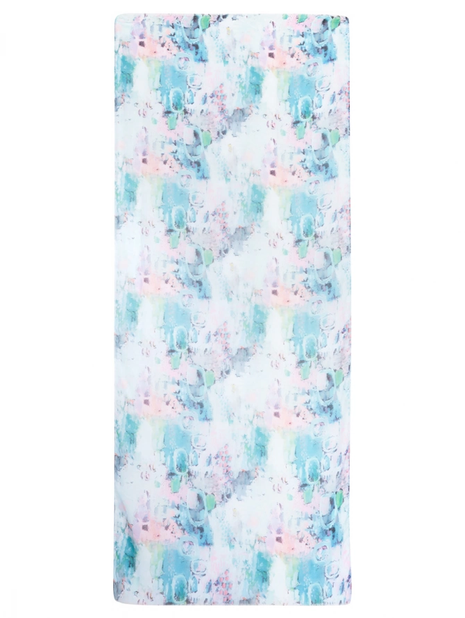 Палантин женский с абстрактным акварельным принтом KSH16-129-3