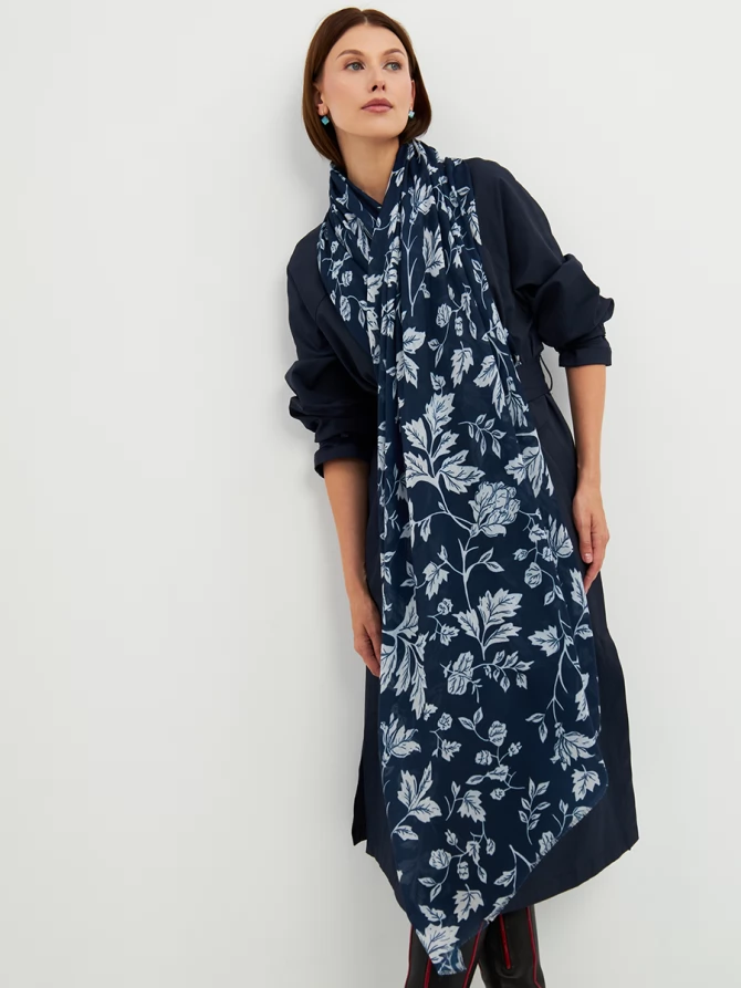 Палантин женский с принтом