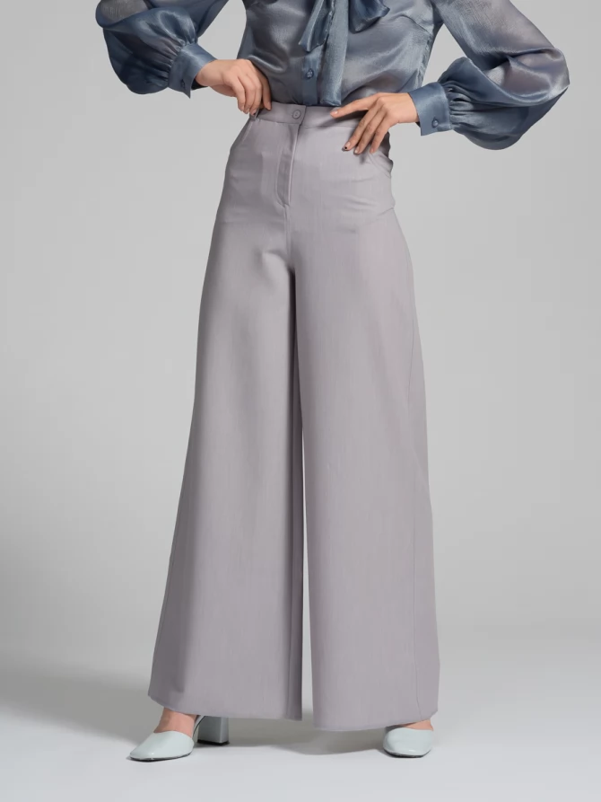 Брюки-клеш OD-552-2 серый