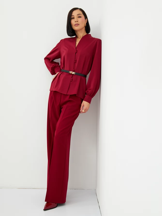 Блузка OD-735-17 бордовый