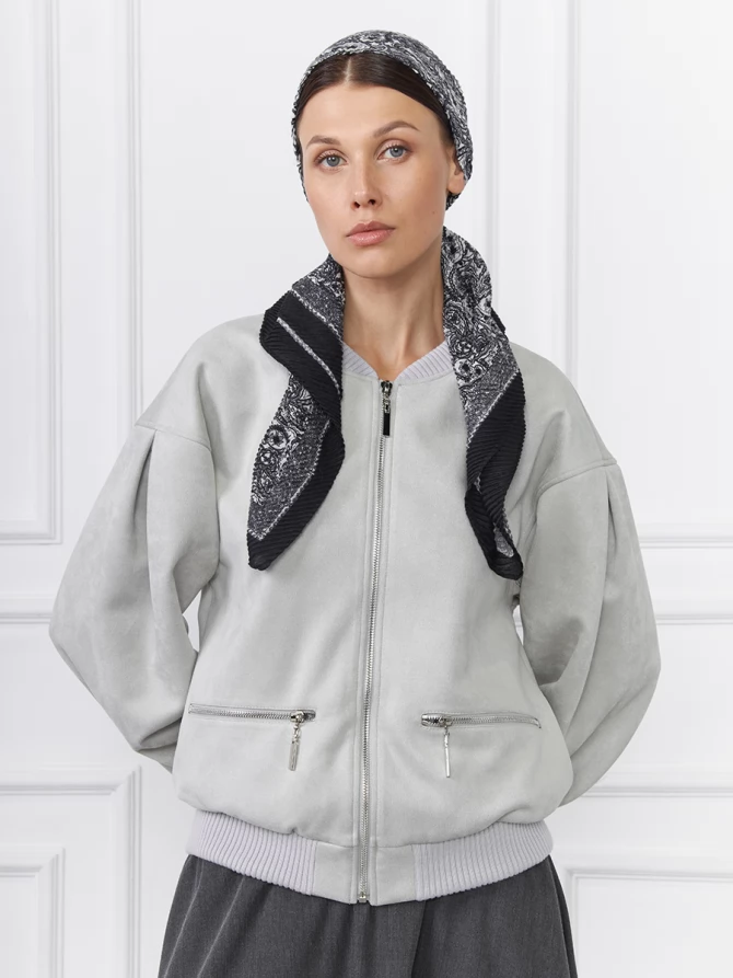 Платок с узором из жатой ткани SPR-854-3