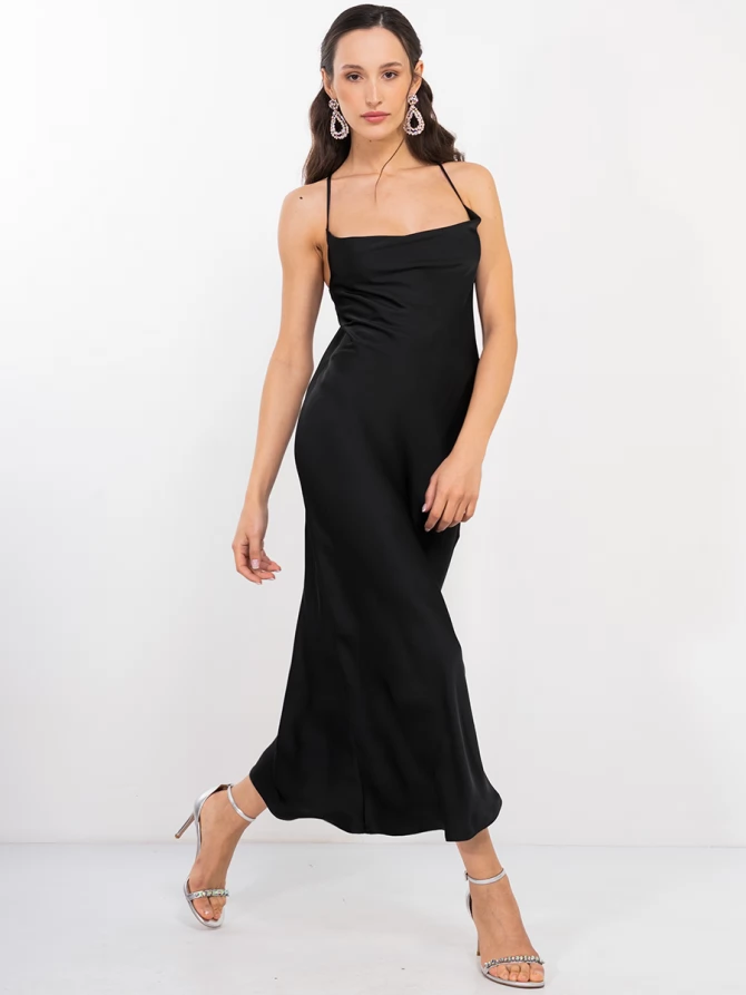 Платье-комбинация OD-852-1 черное