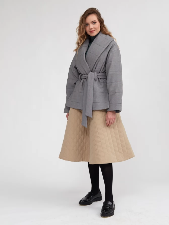 Юбка стеганая