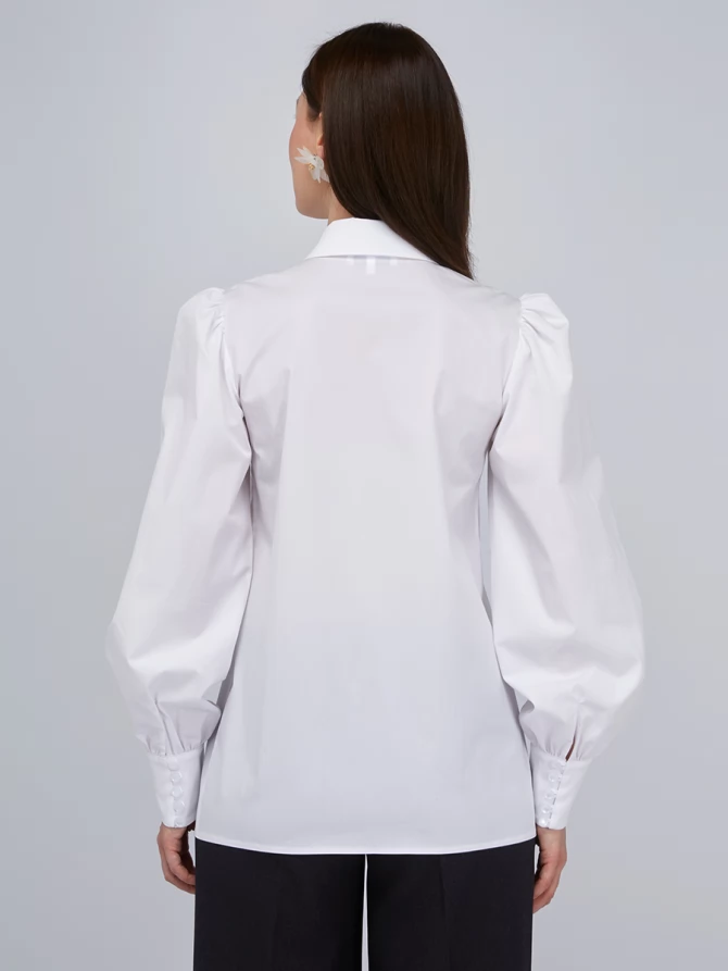 Блузка однотонная