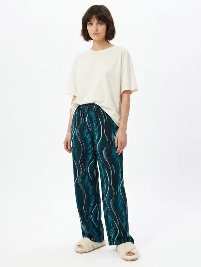 Брюки домашние с принтом