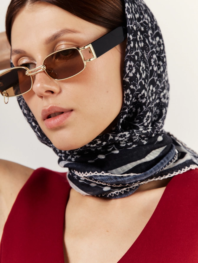 Платок двусторонний с орнаментом GR-857-2