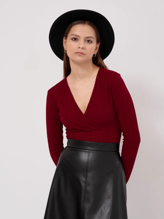 Боди в рубчик