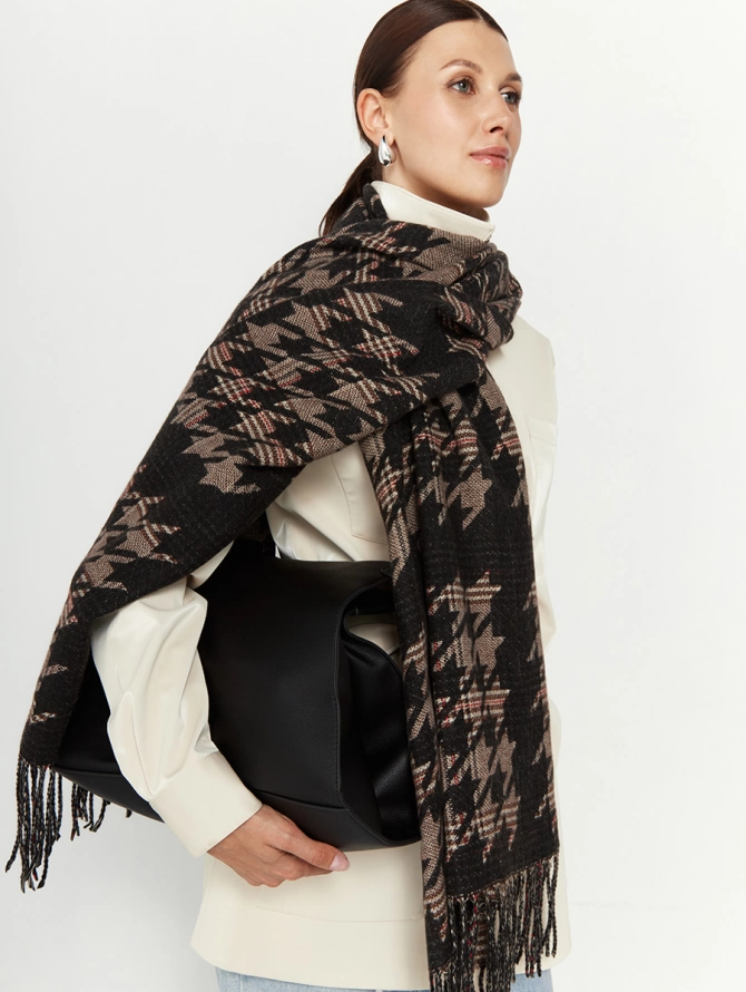 Палантин женский в гусиную лапку RH10-16-5