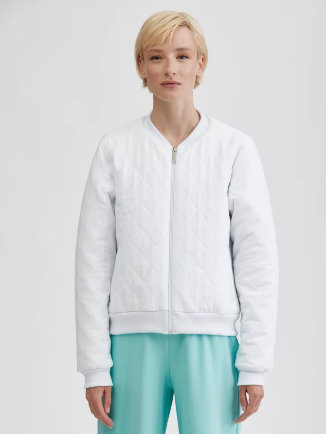 Бомбер стеганый на резинке