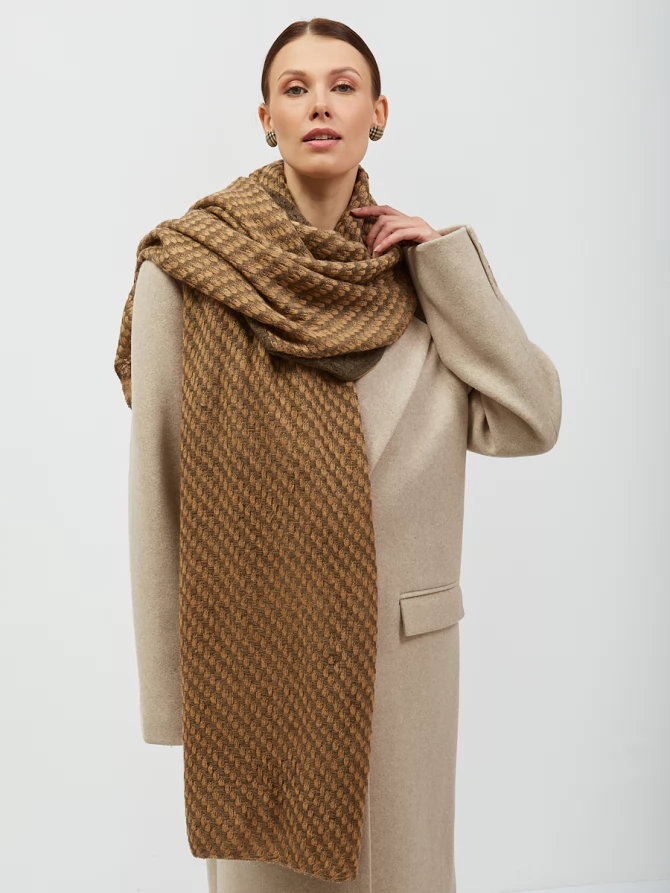 Палантин двусторонний с бахромой RH-135-1