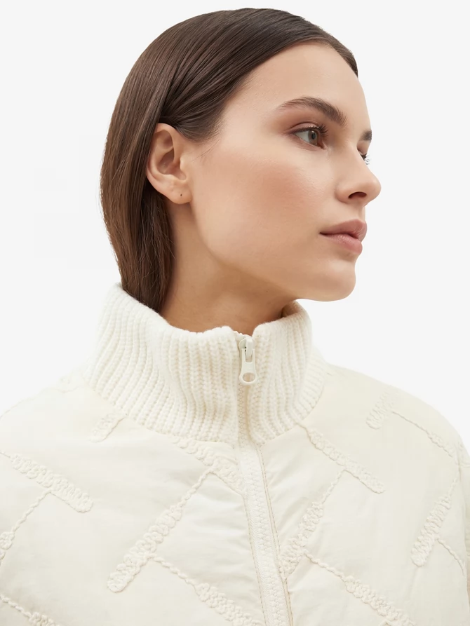 Полупальто стеганое OD-1046-1 бежевый