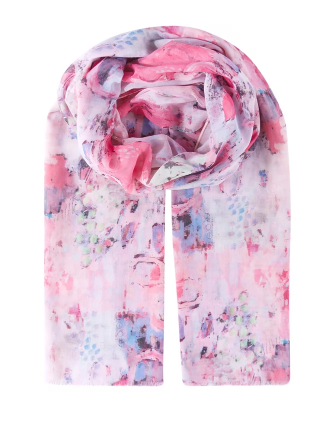 Палантин женский с авторским принтом KSH16-129-6