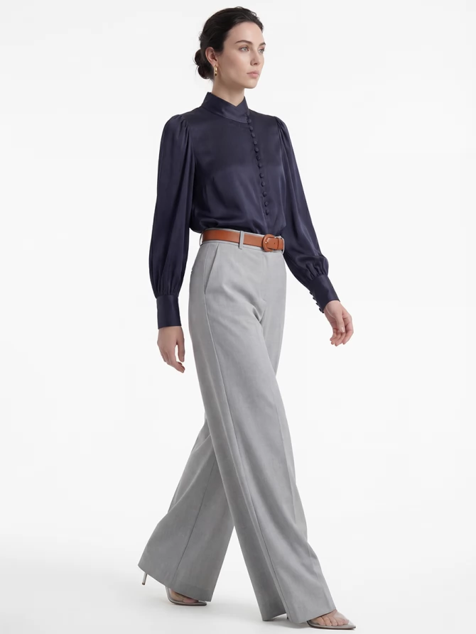 Блуза-косоворотка много пуговиц OD-550-11