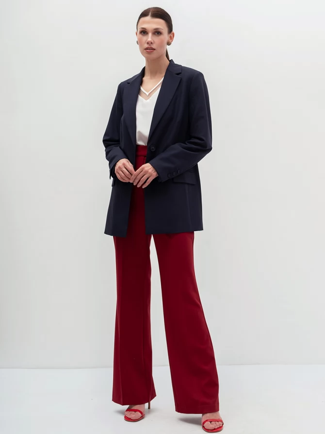 Жакет длинный OD-839-3 т.синий