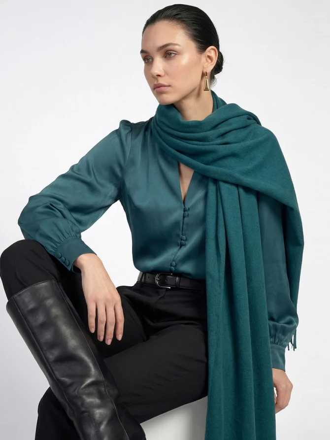 Блузка OD-735-18 бутылочный