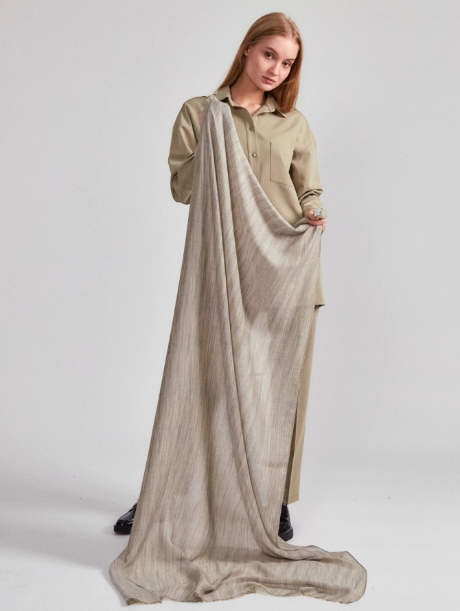 Палантин с фактурной выработкой SZ-131-7