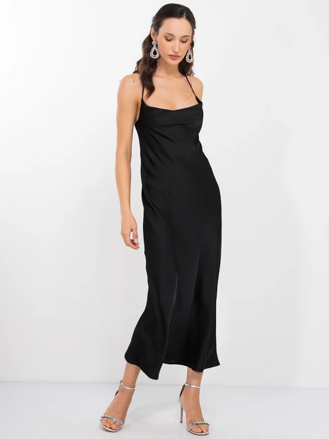 Платье-комбинация  OD-852-1 черное